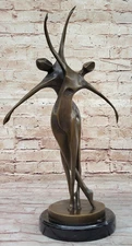 Lost Wax Method Masterpiece Signed Milo Bronze Sculpture Shall We Dance