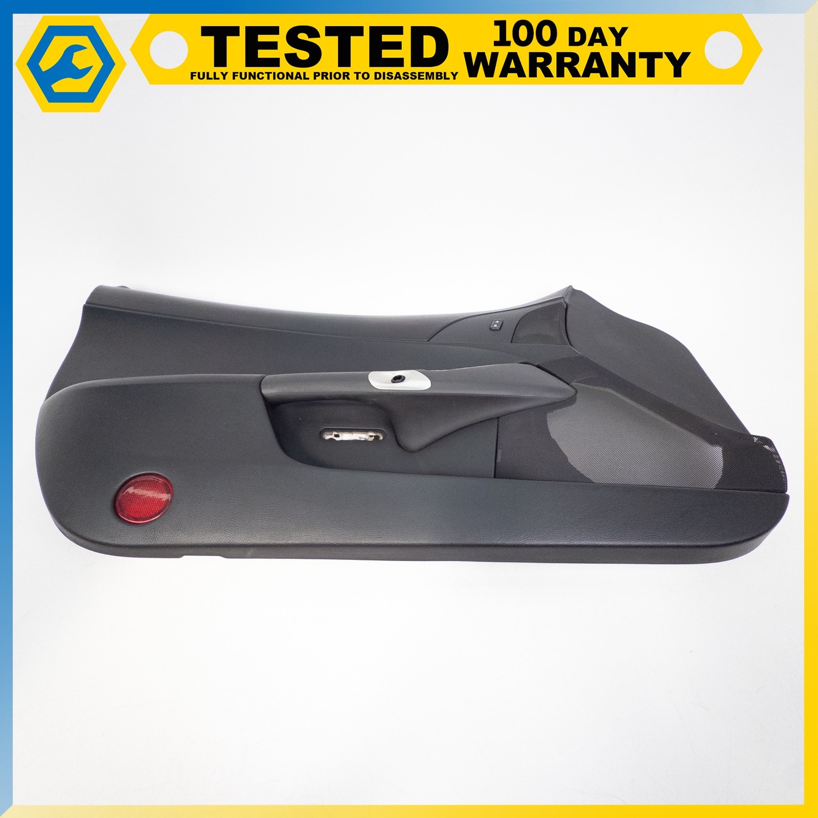 05-13 CHEVROLET CORVETTE C6 FRONT LEFT DRIVER SIDE INTERIOR DOOR PANEL BLACK OEM