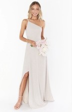 Show Me Your Mumu Shannon One Shoulder Dress Show Me The Ring Crisp (champagne)