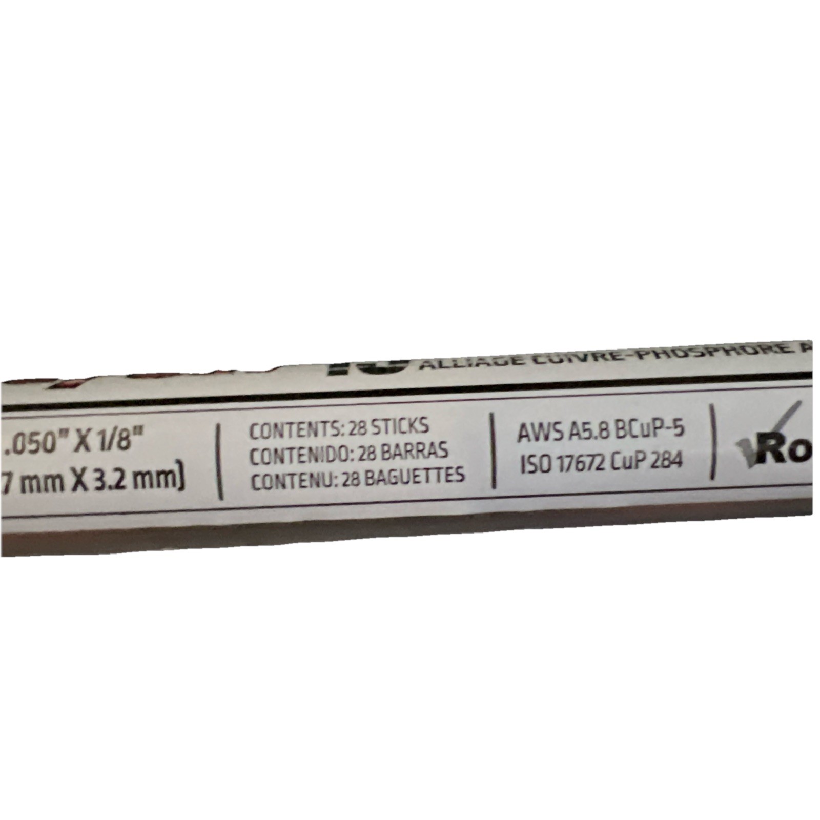 Harris Stay-Silv 15% lega di brasatura argento quantità 28 aste .050 x 1/8" foto 3