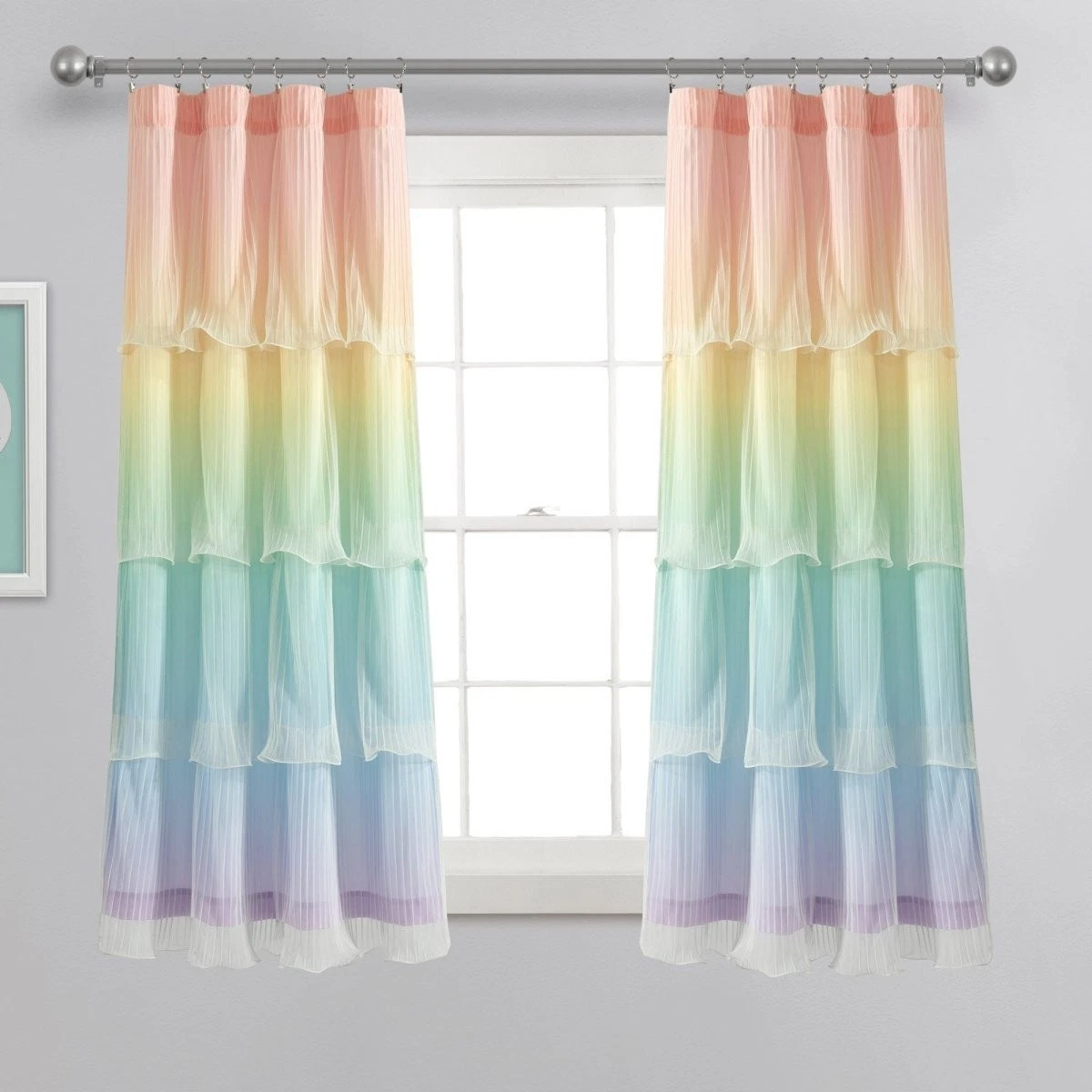 Rainbow Ombre Nerina Window Curtains
Opens in a new window or tab