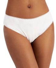 Charter Club Everyday Cotton High-Cut Brief Underwear, L