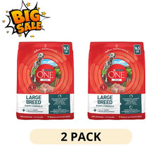 2 Pack Purina ONE Plus Puppy Large Breed Chicken Dry Dog Food 16.5 lb Bag 2.09 per pound
