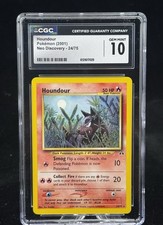 Houndour #24 Non-Holo Neo Discovery 2000 Pokémon CGC 10 🔥 on eBay