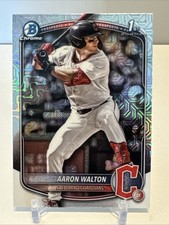 2025 Bowman Draft Chrome Aaron Walton 1st Mega Mojo Refractor - #BDC-134
