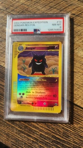 Pokémon Gengar 013/165 Expedition Base Reverse Foil PSA 8