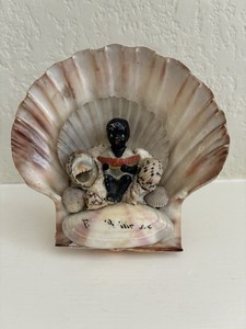 Victorian 1920’s Seashell Sailor Art Souvenir