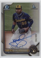 2022 Bowman Chrome Prospect Refractor 284/499 Branlyn Jaraba #CPA-BJ Auto 1n8a