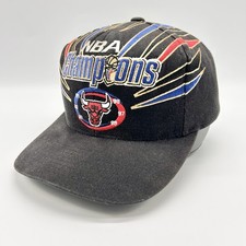 Chicago Bulls Strapback Hat Cap Black 1998 NBA Champions Mitchell  Ness