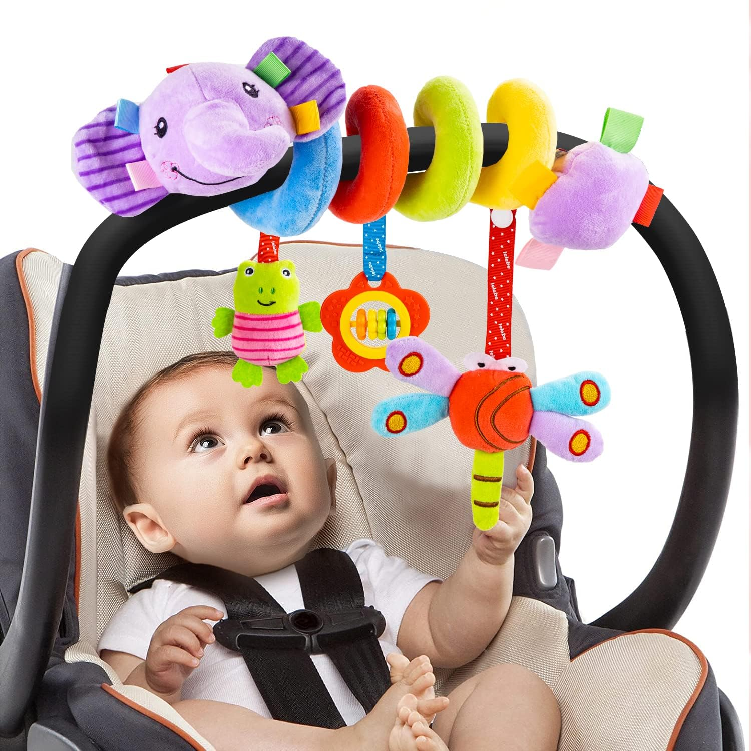 Spiral Pram Toys for Babies| Infant Car Seat Toys Stroller Spiral Hanging Toy fo