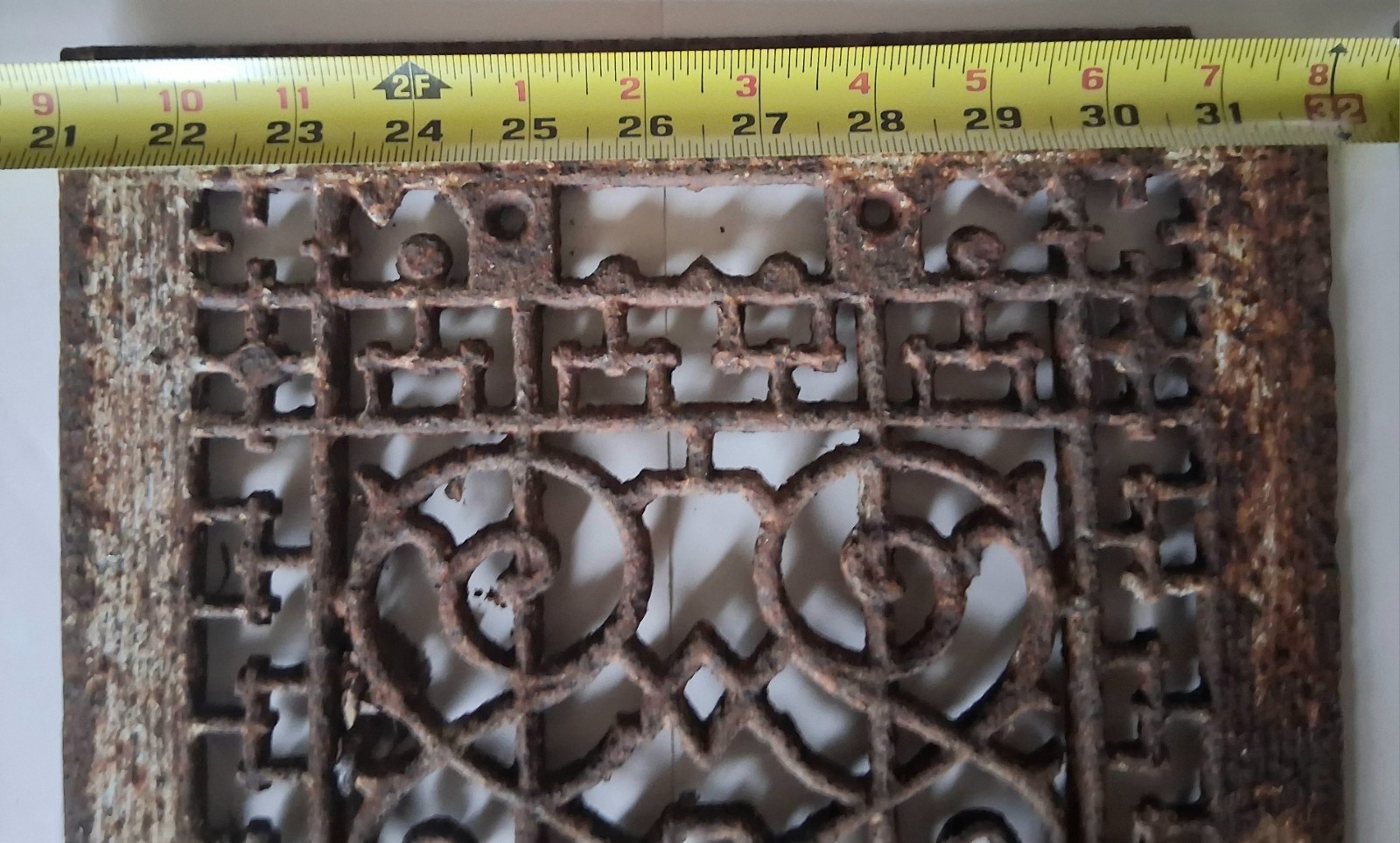 3 Different Size Antique Victorian Cold Air Return Heat Grate Cast Iron 