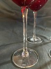 Set of 4 Lenox Holiday Gems ruby red wine glasses 8 7/8" balloon — photo 4