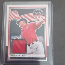 Panini 2025 Stars and Stripes Carson Bolemon Memorabilia #USA-CB NTDP