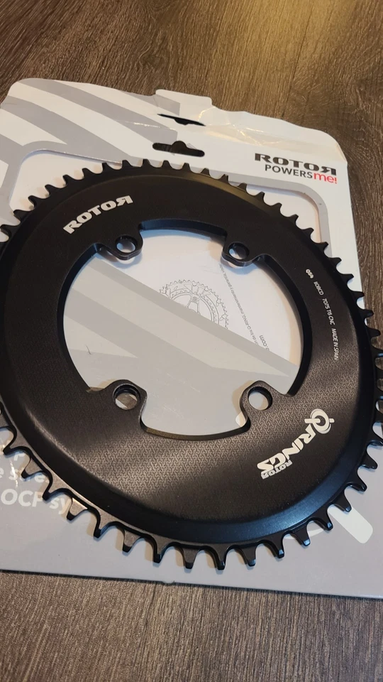 ROTOR 1x 54T Aero Q-Ring Oval BCD 110 x 4 54 Road Time Trial Triathlon TT - NEW - Image 2 of 4