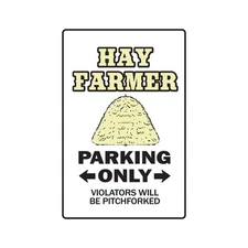 HAY FARMER Sign Or Decals farm ranch bale horse feed crop meadow harvest