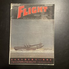 VINTAGE 1940s FLIGHT Plane War Magazine Advert PHOTO Art WW2 Motor Junk Cafe