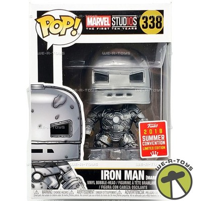 Funko Pop Marvel Studios 338 First 10 Years Iron Man Mark I Vinyl