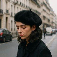 French Style Beret Faux Fur Hat Elegant Warm Stylish NWT Cozy Warm