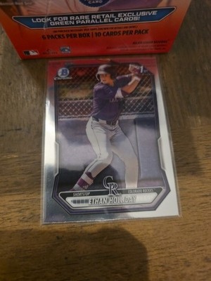 2026 Bowman Chrome Ethan Holliday 1st Chrome #BCP-1 ROCKIES  