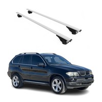 DachträGer GrundträGer FüR BMW X5 E53 1999-2006 75Kg Stahl Silber 2 Tlg
