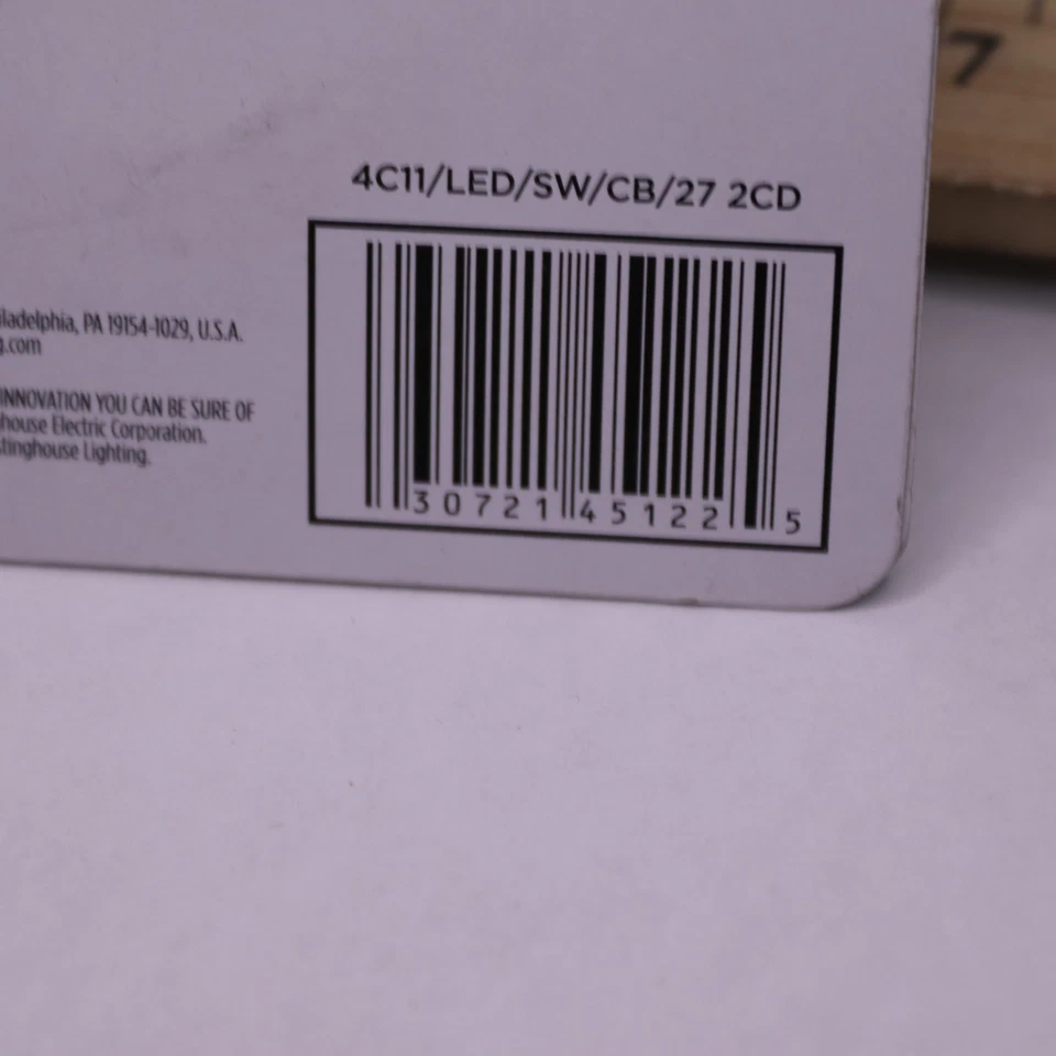 (2-Pk) Westinghouse 40-Watt Equivalent C11 Soft White Candelabra Base 45122 - Image 3 of 4