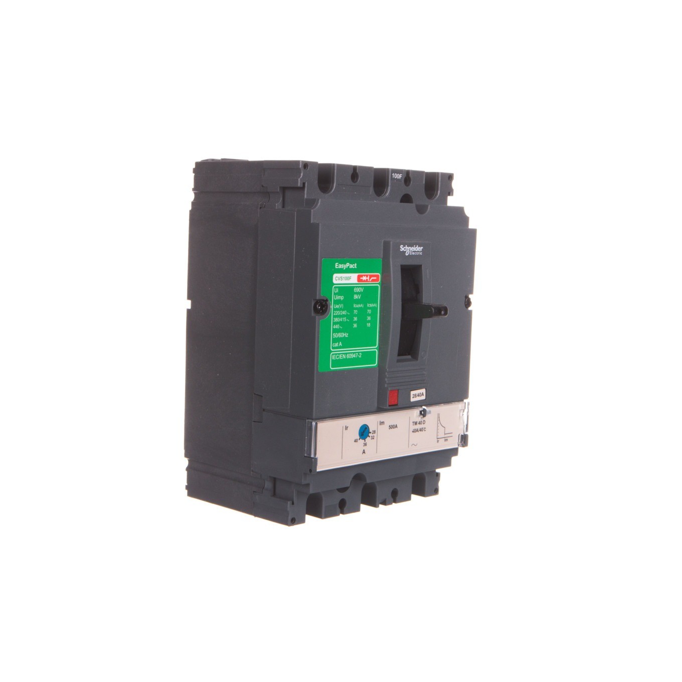 Circuit Breaker 40A 3P 36kA Compact CVS CVS100 Easypact LV510333