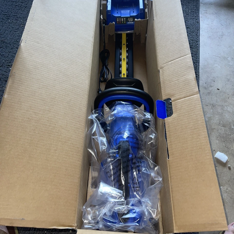 Kit aparador de cerca viva KOBALT 40v Max sem escova sem fio 24 polegadas (bateria 2Ah) 3809901 - Imagem 3 de 4