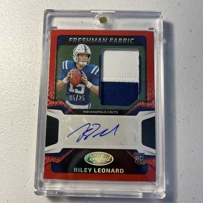 2025 Certified # FBC-RLD RILEY LEONARD ROOKIE RPA  # /25 Colts RC