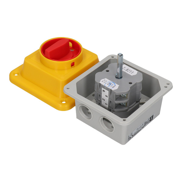 16A 0-1 3P CAM CONNECTOR 16A 3P OB IP65 LK16R-2.8211OB1