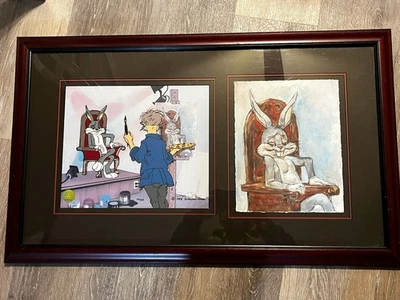 Limited Edition /350 Chuck Jones Signed Giclee & hand painted Bugs Bunny cel COA - Image 1 of 4