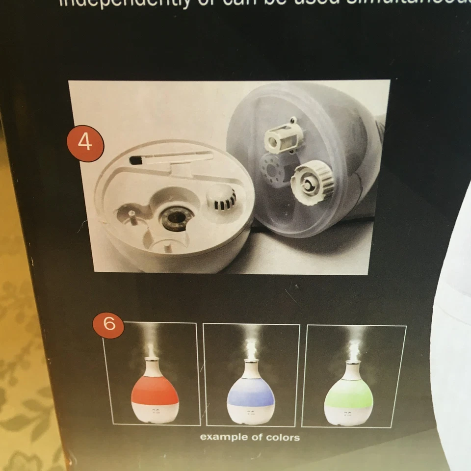 Tribest Humio HU-1001 Ultrasonic Cool Mist Humidifier With Night Lamp. NEW - Image 2 of 4