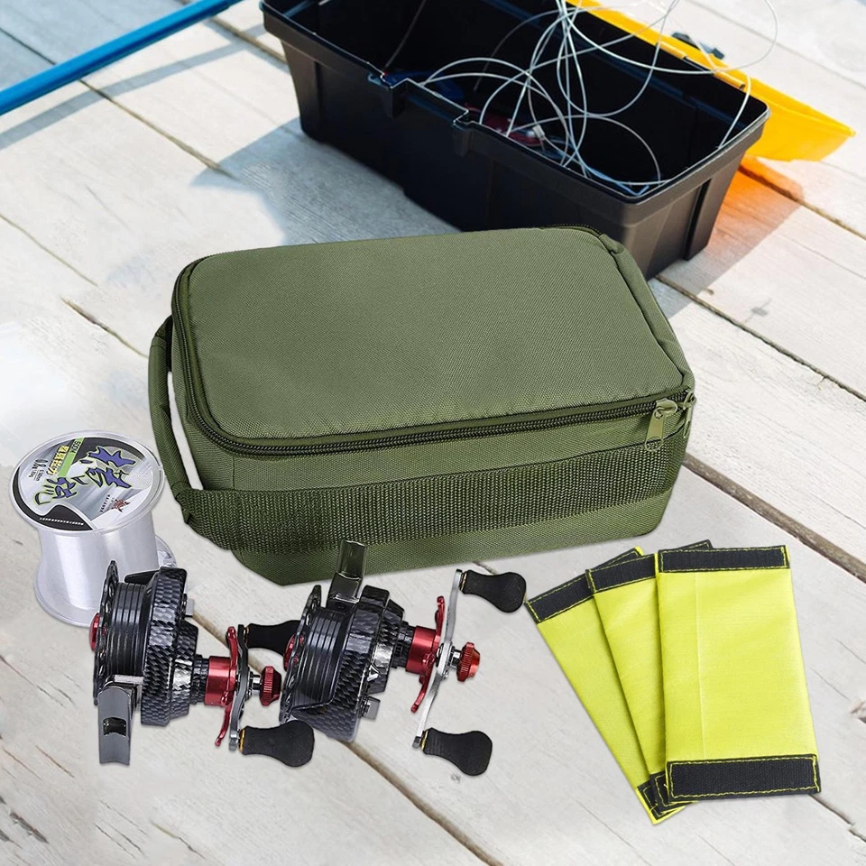Сумка рыболовная катушка портативная рыболовная катушка и чехол для хранения снастей для спиннинга нахлыстовой катушки - Изображение 4 из 4
