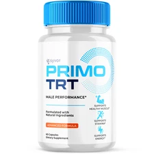 Primo TRT Pills for Men Max Strength Primo TRT Formula Supplement 60 Capsules