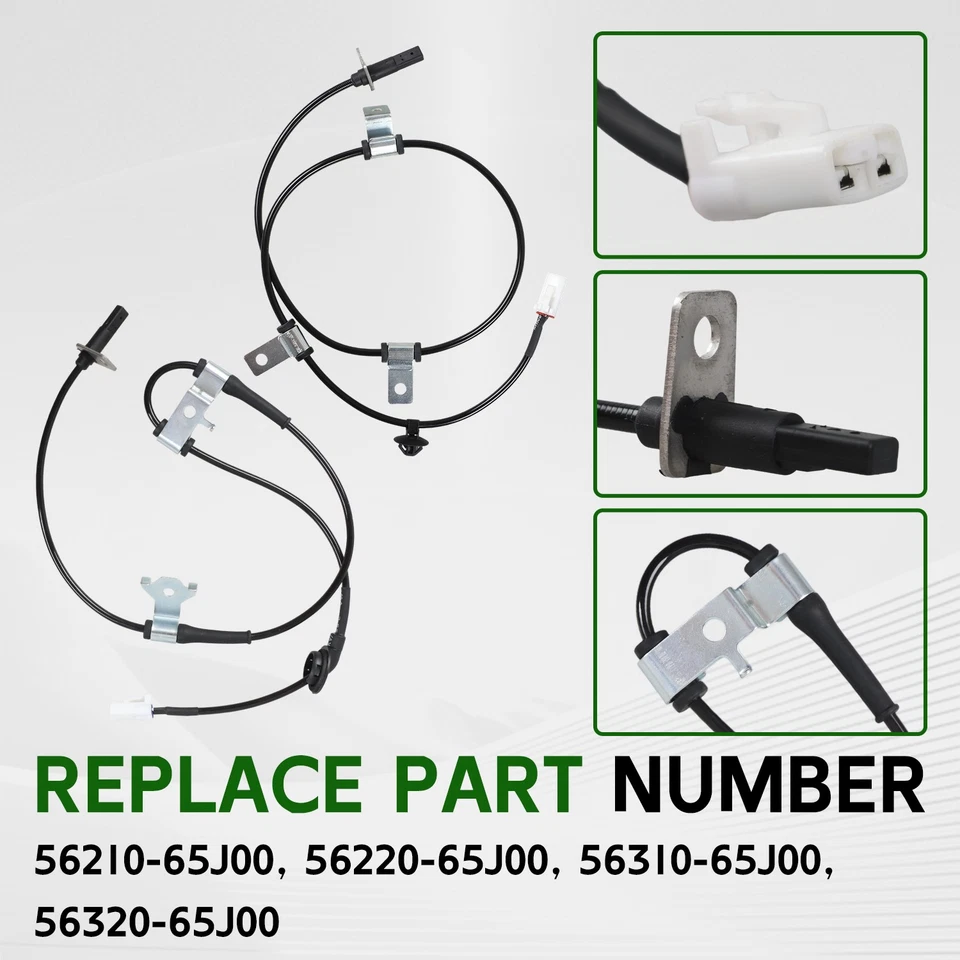 4 x ABS Wheel Speed Sensor Rear Front Fits for 2006-2013 Grand Vitara Suzuki - Image 3 of 4