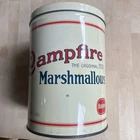 Vintage Campfire Marshmallows Tin 1920 Replica Borden 1 LB Can Red White Blue