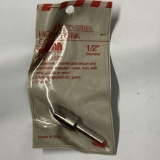MAGNA 12027 High Speed Steel Countersink 1/2" Diameter With 1/4” Shank USA