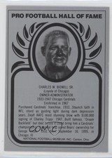 1988-2013 Pro Football Hall of Fame Metallic Charles Bidwill Sr HOF 0q3