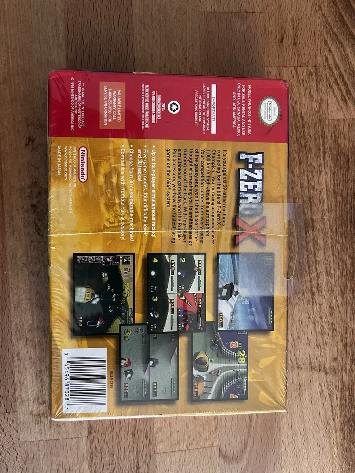 F-Zero X Nintendo 64 Factory Sealed NEW - Image 3 of 4