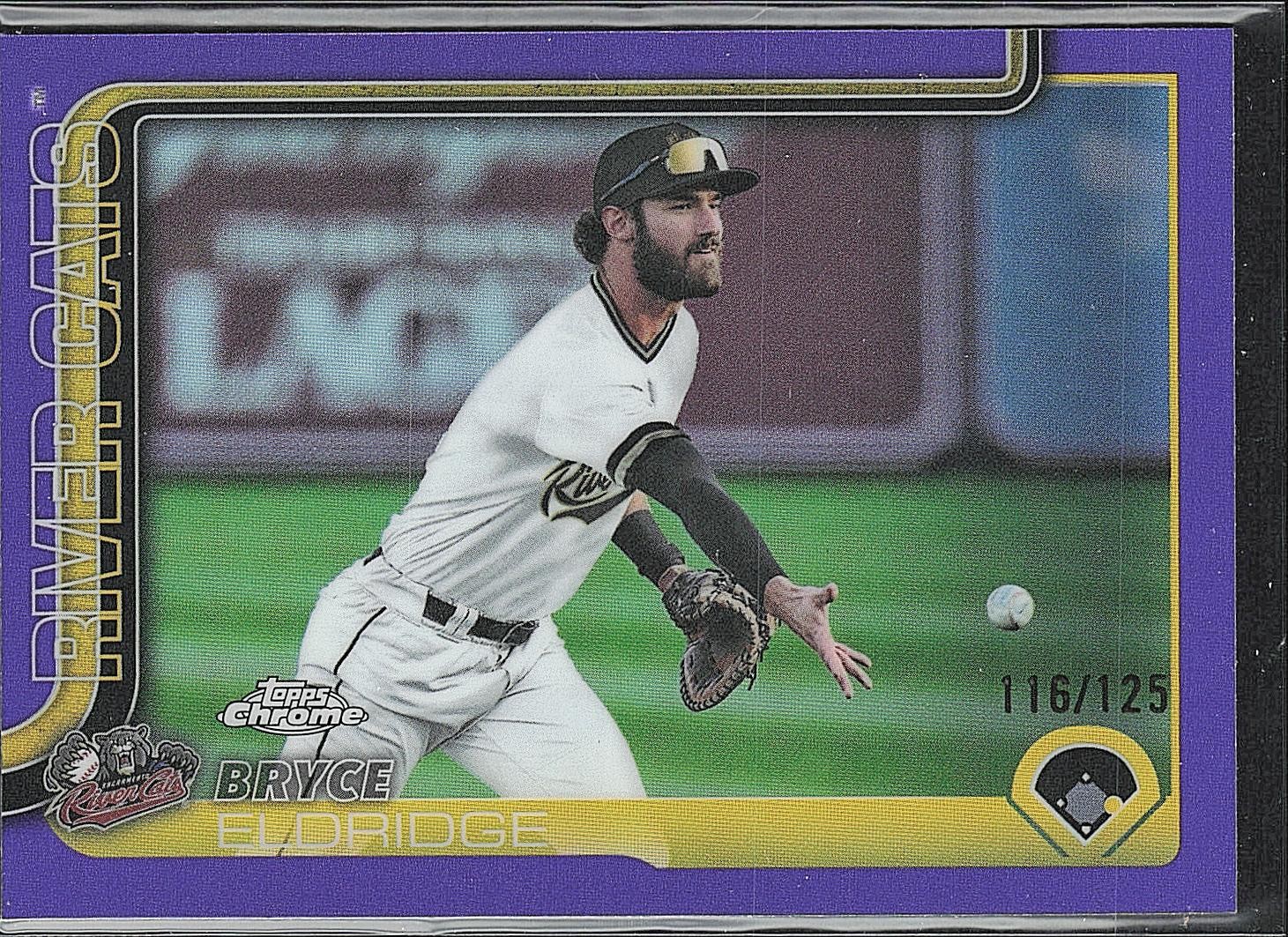 2025 Topps Pro Debut #PDC-196 Bryce Eldridge Chrome Purple Refractor #/125 BZ128