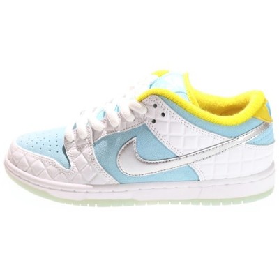 NIKE SB FTC DUNK LOW PRO QS Lagoon Pulse Cut Sneaker Hot Water Light Blue Used 7