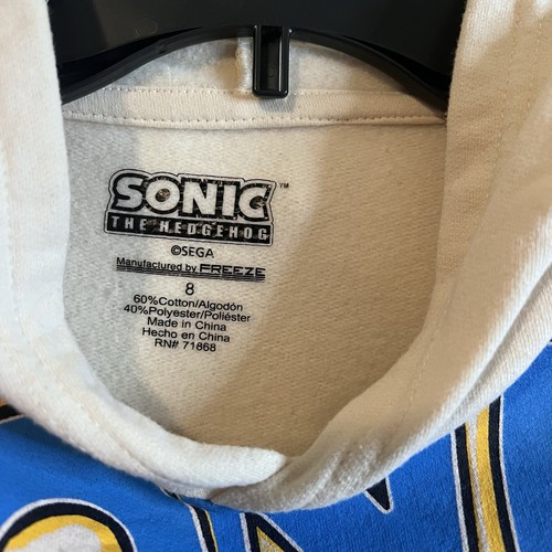 Sonic the Hedgehog Hoodie Jogger Set Kids Size 6-8 Freeze SEGA Official 2-Piece - Picture 23 of 24