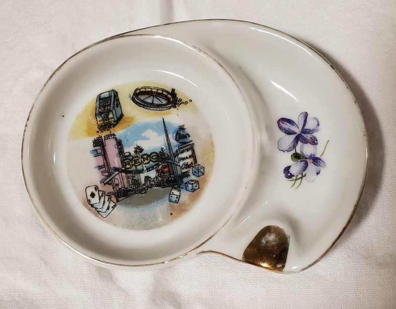 Vintage SECO Japan Ashtray Featuring Reno Nevada