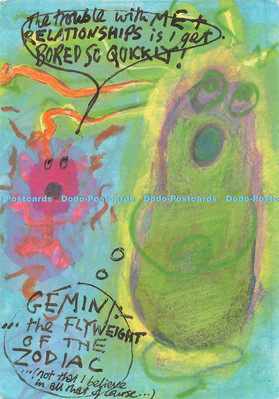 D125029 Gemin Das Fliegengewicht des Sternzeichens Postkarte Nr 106 Annie Lawson