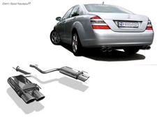 Fox Duplex Sportauspuff Mercedes S-Klasse W221 3.5l-5.5l ab 2005 2x115x85mm