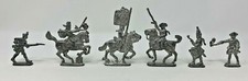 VINTAGE NAPOLEONIC FLAT LEAD SOLDIERS - British  French Cavalry  Infantry
