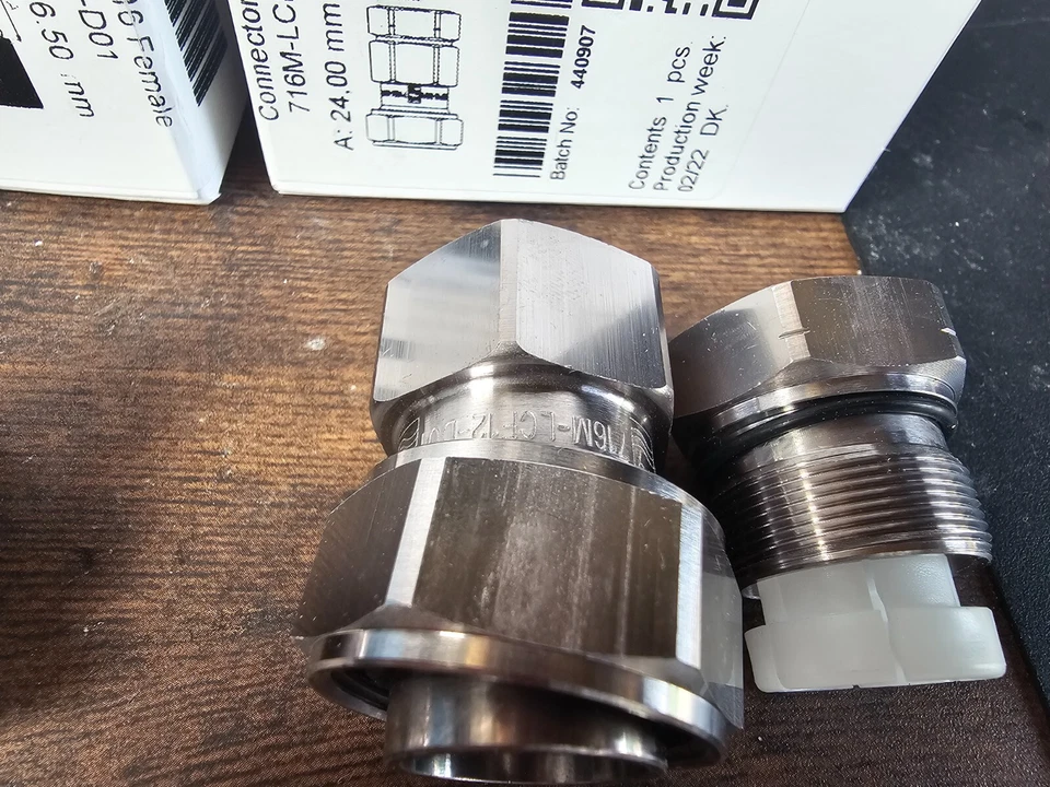 x2 RFS Connector 7-16F Male - Female 716F-LCF12-D01 716M-LCF12-D01 - Image 4 of 4