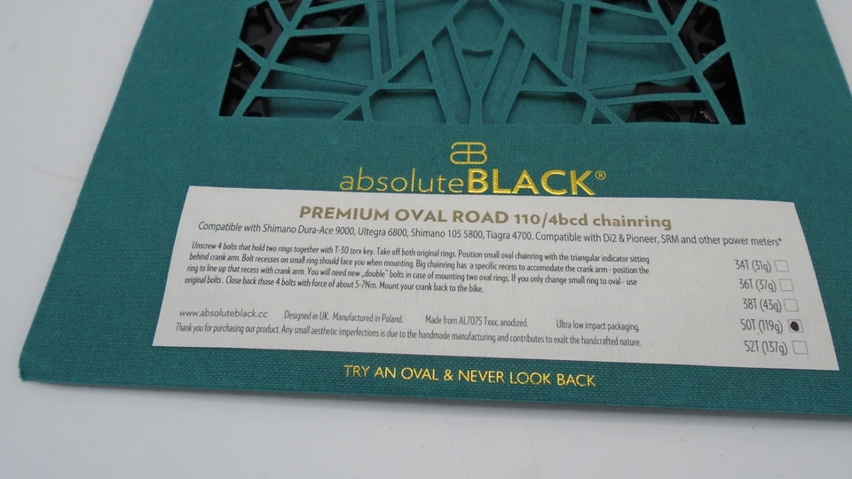 Corrente Absolute Black Oval Absoluteblack 110Mm 50T 4B 2X Preta - ROV50/4BK - Imagem 4 de 4