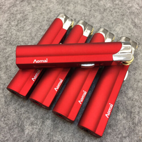 5 Pcs AOMAI Jet Torch Adjustable Lockable Flame Cigar Cigarette Lighter Red