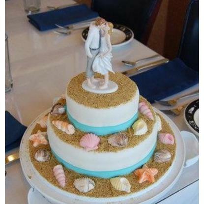 "Beach Get Away" Wedding Cake Topper - Picture 4 of 5