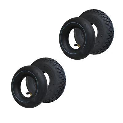 2x Reifen+Schlauch 3.00-4" 260x85 Stollen 4PR Elektromobil Stützräder Sackkarre